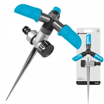 CELLFAST ZRASZACZ OBROTOWY 3-RAMIENNY WBIJANY OGRODOWY SZPILKA BASIC 150m2