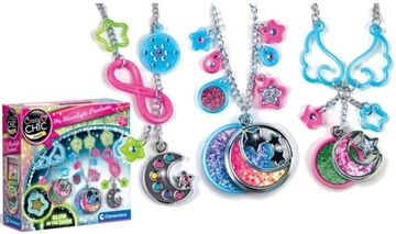 Crazy Chic KOLOROWE NASZYJNIKI Świecą w ciemności