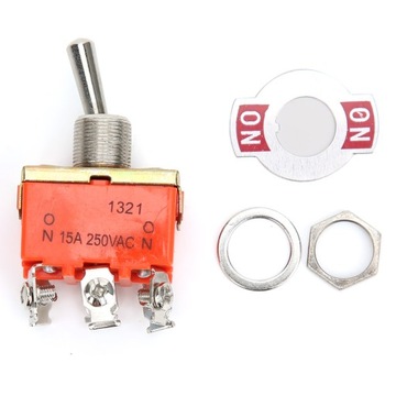 10 szt. Mini przełącznik dwupozycyjny E-TEN1321 AC 250 V 15A 6-pinowy