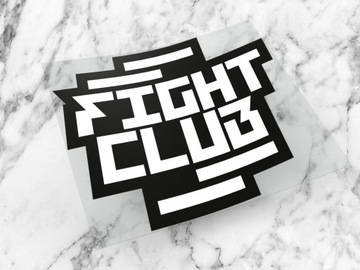 Naklejka K13 + FIGHT CLUB 6 x 5,5 cm pro8l3m p8m #1