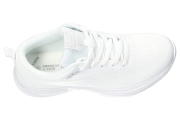 AMERICAN CLUB RD18 LEKKIE, SOLIDNE, ADIDASY, BUTY SPORTOWE DAMSKIE WHITE 38