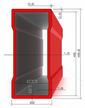 Пузырьковый уровень Pro 600 красный 0,4 м