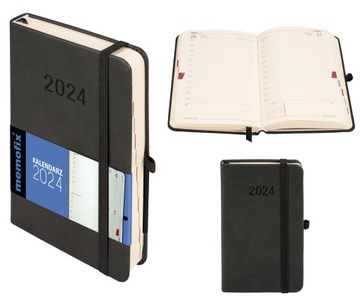 Kalendarz Książkowy 2024 B6 Antra Odcień Czerni *8239*