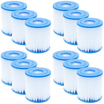 Wessper filtr do basenu do pompy basenowej Intex 28601 28602 typ H 12x
