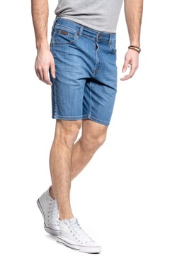 WRANGLER SZORTY MĘSKIE TEXAS SHORT LITE BLUE W11CQ187W W33