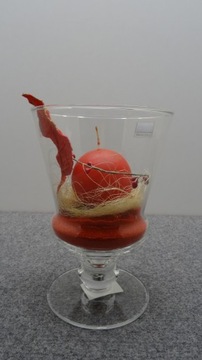 Рождественский подсвечник в виде большого стеклянного кубка MAISON STRAUSS