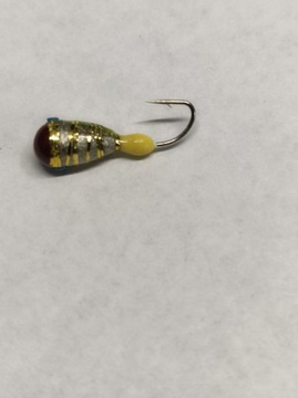 MORMYSZKA WOLFRAMOWA srebrna/zł. paski 4,5mm 0,75g