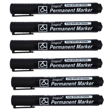 ПЕРМАНЕНТНЫЙ ЧЕРНЫЙ маркер (2 шт) НЕМОЮЩАЯСЯ ПЕРМАНЕНТНАЯ РУЧКА