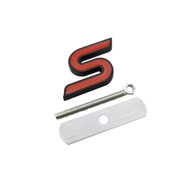 EMBLEMAT LOGO ZNACZEK FORD S NA GRILL - CZERWONY