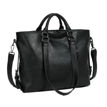 Damska torebka typu crossbody Dollcini Worker w kolorze czarnym, 35 x 28 x 14 cm