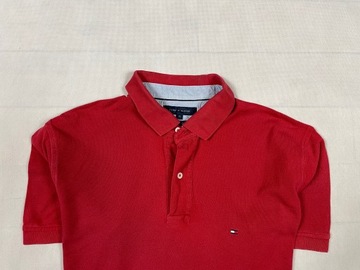Tommy Hilfiger polo męskie red regular fit logo XL