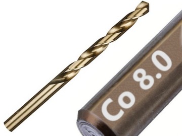 WIERTŁO WIERTŁA KOBALTOWE DO METALU NIERDZEWKI 8,0