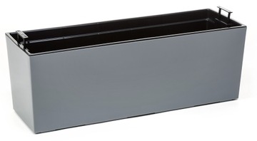 Kwietnik Donica BEGONIA połysk 190x560 mm SZARA