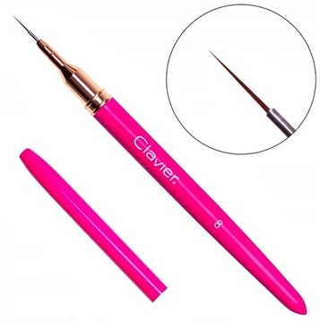 Pędzelek Do Zdobień Precyzyjny Clavier Magenta 8mm Nr 02