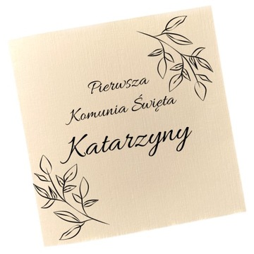 ZAPROSZENIA PIERWSZA KOMUNIA ŚW personalizowane