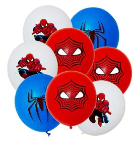 BALON KLASYCZNY SPIDERMAN SPIDER MAN 9 SZT