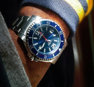 ZEGAREK CASIO MTD-1053D-2A DIVING NUREK BLUE STALOWY RUCHOMY BEZEL 200 43mm