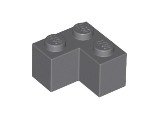 LEGO 2357 brick klocek narożny 2x2 c.szary 4szt.