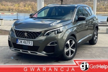 Peugeot 3008 II Crossover 1.5 BlueHDI 130KM 2019 Peugeot 3008 1.5DieselGT-LineNiski przebiegPanoramaFull wyposazenie