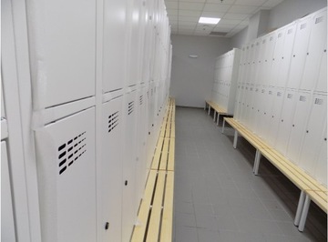 Металлический социально-медицинский шкафчик с 4 отделениями SUS