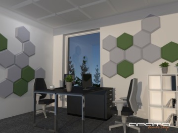 Wygłuszający panel PLASTER MIODU akustyczny SAMOPRZYLEPNY gr. 5cm atesty