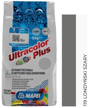 MAPEI FUGA Ultracolor Plus 119 LONDYŃSKI SZARY 5 kg