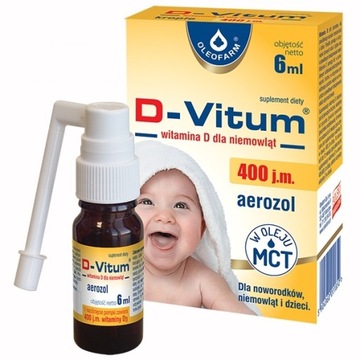 D-Vitum Witamina D dla niemowląt 400 aerozol 6ml