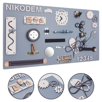 TABLICA Manipulacyjna Sensoryczna MONTESSORI XL