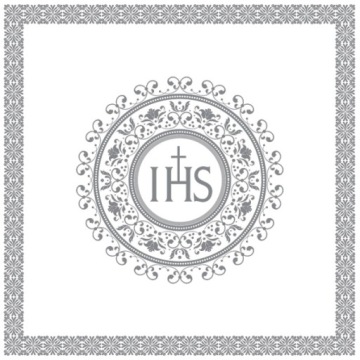Серветки Паперові на Стіл До причастя Святе IHS 33x33 см 20 шт.