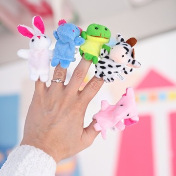 FINGER PUPPIES животные мягкие игрушки куклы для детей талисманы 10 шт.