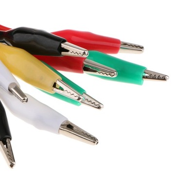 10x5 цветов двусторонние тестовые провода типа «крокодил»