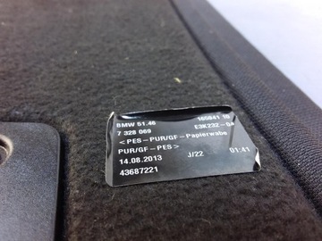 BMW 3 F34 GT POLIČKA KUFRU ZADNÍ 7328069