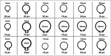 НАБОР НАРУЖНЫХ КОЛЬЦИЙ НАБОР НАРУЖНЫХ КОЛЬЦ