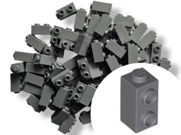 LEGO 32952 Brick 1x2 z wypustkami Dark Bluish Gray DBG Ciemny Szary 10szt