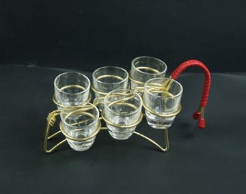 Набор очков на подставке, 1960-е и 1970-е годы.