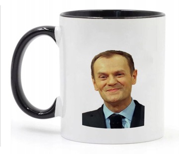 Kubek Biały Czarne Dno IGP-TUSK 09