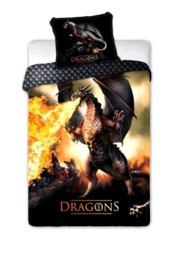 Комплект постільної білизни 140x200 см DRAGONS Дракон
