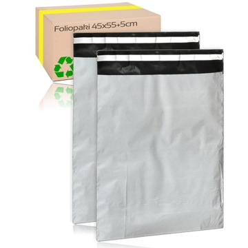 FOLIOPAKI KOPERTY WORKI TORBY KURIERSKIE FOLIOPAK 450x550mm - 10szt