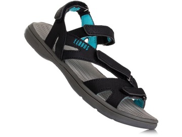 Sandały damskie Elbrus BLACK/LIGHT BLUE LAREN