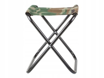 KRZESŁO WĘDKARSKIE KRZESEŁKO TABORET SKŁADANE TURYSTYCZNE KEMPINGOWE MORO