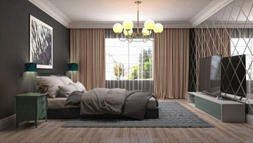 Kinkiet do sypialni TURYN abażur diament LED E27