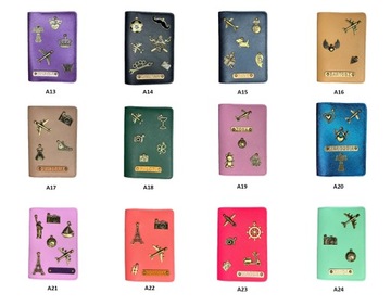 Обложка для паспорта ручной работы, обложка для удостоверения личности, 3 брелока