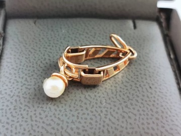 ЗОЛОТОЙ КУЛОН P585 2,80 Г 35 ММ СИНТ. ЖЕМЧУГ