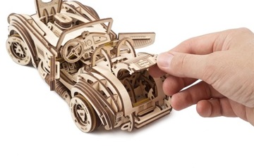 Auto wyścigowe Cobra Drift; drewniany model samochodu do składania Ugears