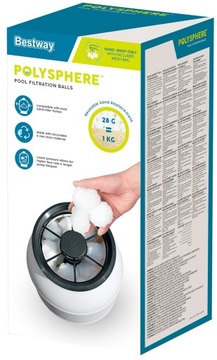 BESTWAY 58475 ВСТАВКА ДЛЯ ПЕСОЧНЫХ НАСОСОВ Полисферные ФИЛЬТРУЮЩИЕ ШАРИКИ 500г