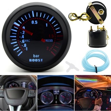 WSKAŹNIK TURBO ZEGAR DOŁADOWANIA 52MM KET VDO 2BAR