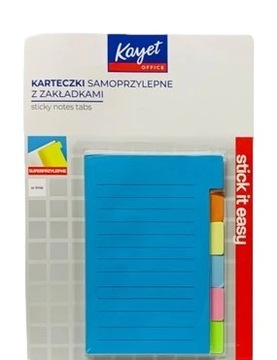 KARTECZKI SAMOPRZYLEPNE Z ZAKŁADKAMI