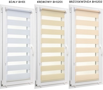 РОЛЛЕРНЫЕ РОЛЛЕРНЫЕ ЖАЛЮЗИ ДЕНЬ НОЧЬ 57х150 с натяжителем 25 цветов ткани