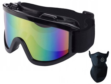 GOGLE MOTOCYKLOWE na MOTOR QUAD OKULARY + MASKA