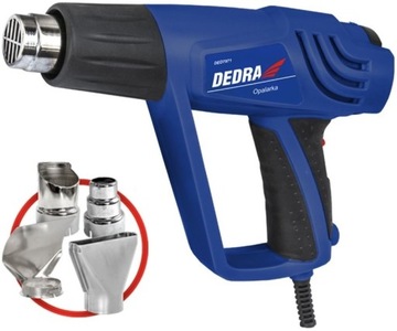 DEDRA OPALARKA DED7971 2000 W 3 BIEGI 4 DYSZE I WALIZKA W ZESTAWIE